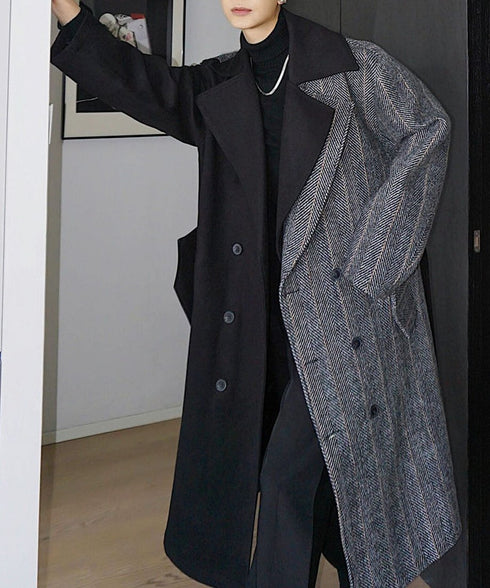Contrast Double Coat